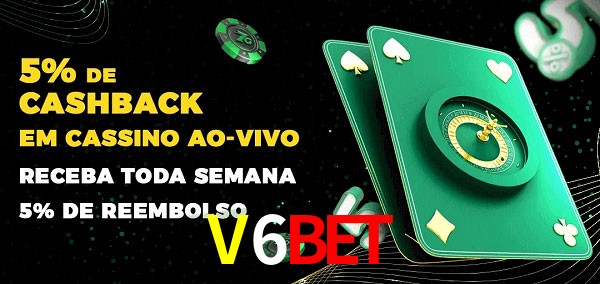 Promoções do cassino ao Vivo V6BET